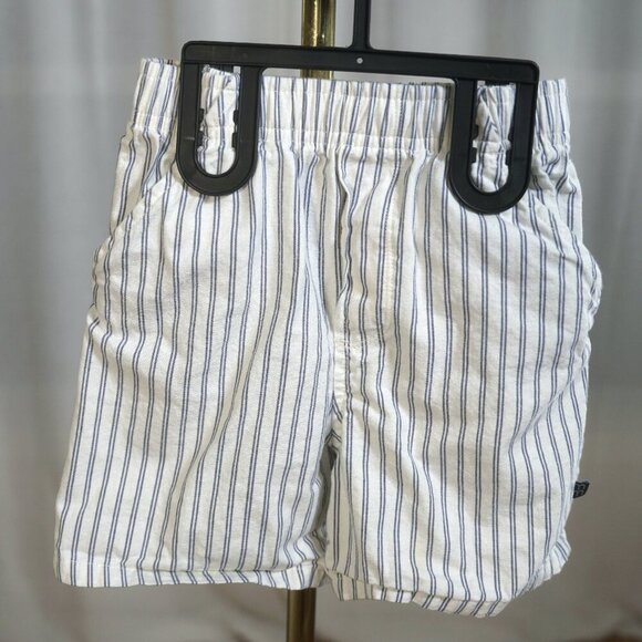 Gerber Modern Moments Cotton White Blue Stripe 2-Piece Set - Picture 4 of 6